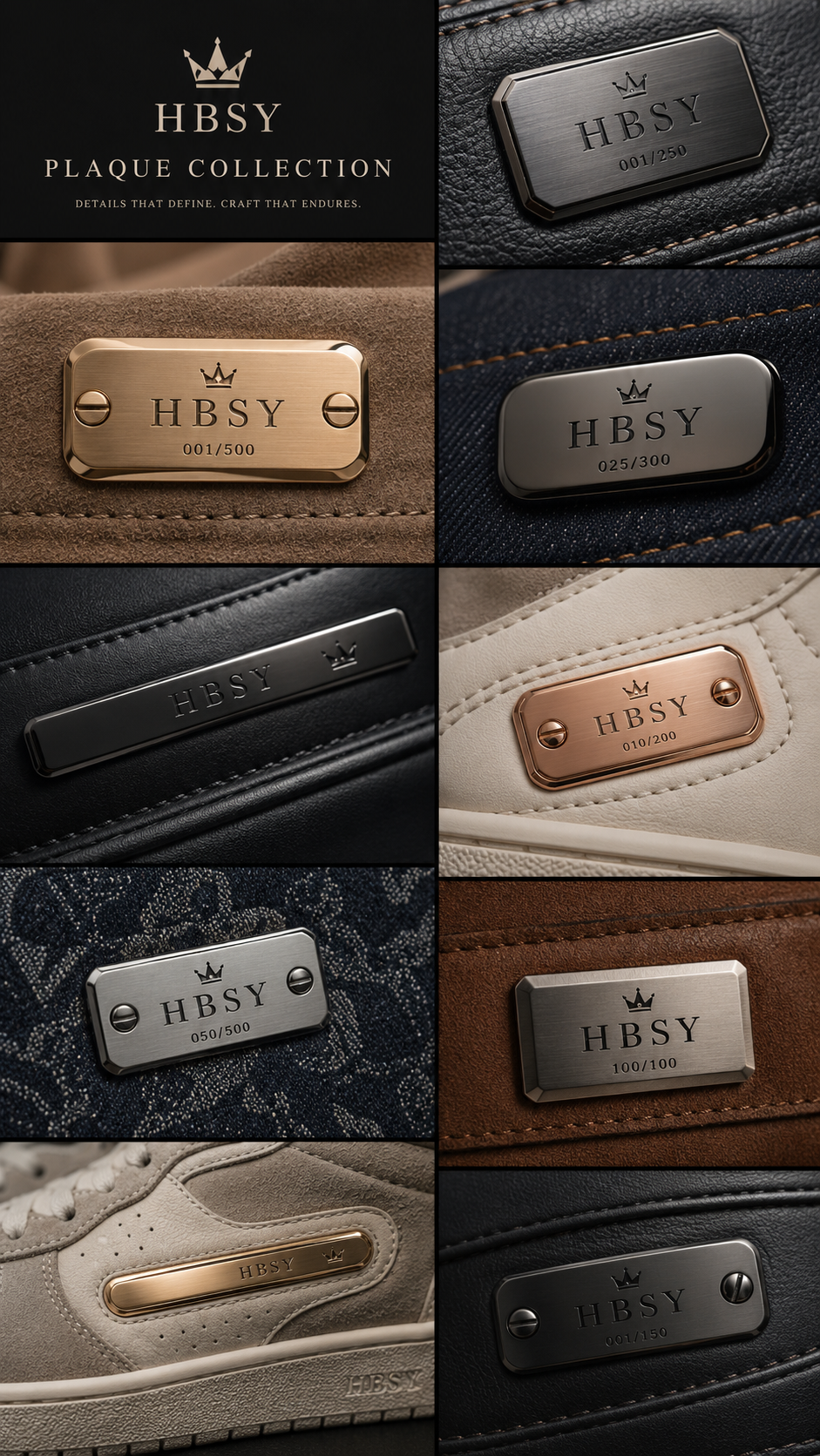 HBSY numbered plaque collection